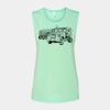Bella + Canvas - Women's Flowy Scoop Muscle Tank - 8803 Thumbnail