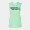 Bella + Canvas - Women's Flowy Scoop Muscle Tank - 8803 Thumbnail