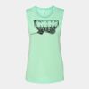 Bella + Canvas - Women's Flowy Scoop Muscle Tank - 8803 Thumbnail