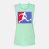 Bella + Canvas - Women's Flowy Scoop Muscle Tank - 8803 Thumbnail