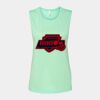 Bella + Canvas - Women's Flowy Scoop Muscle Tank - 8803 Thumbnail