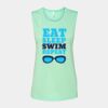 Bella + Canvas - Women's Flowy Scoop Muscle Tank - 8803 Thumbnail