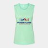 Bella + Canvas - Women's Flowy Scoop Muscle Tank - 8803 Thumbnail
