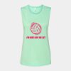 Bella + Canvas - Women's Flowy Scoop Muscle Tank - 8803 Thumbnail