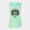 Bella + Canvas - Women's Flowy Scoop Muscle Tank - 8803 Thumbnail
