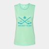 Bella + Canvas - Women's Flowy Scoop Muscle Tank - 8803 Thumbnail
